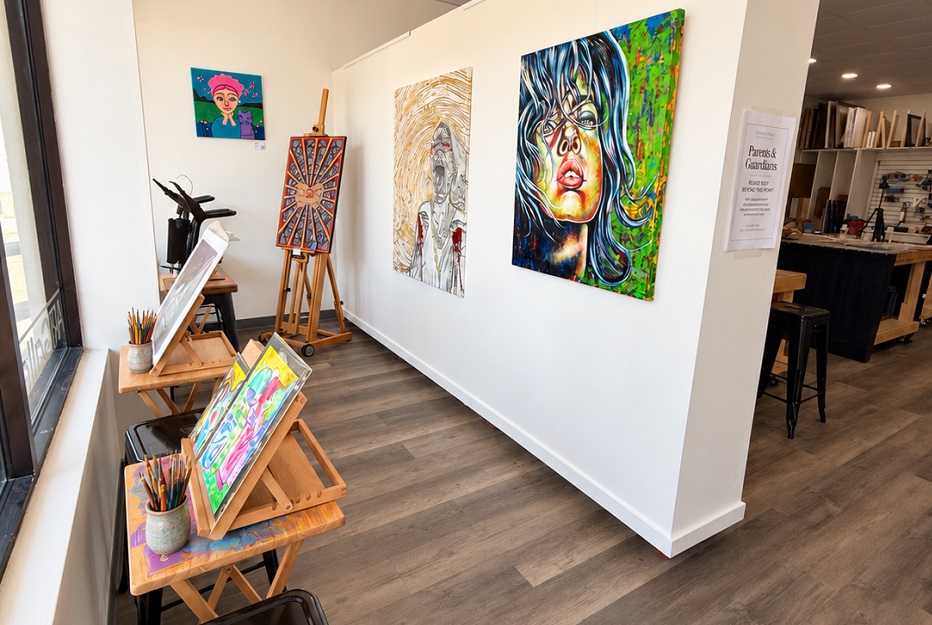 bright, tidy art studio 6